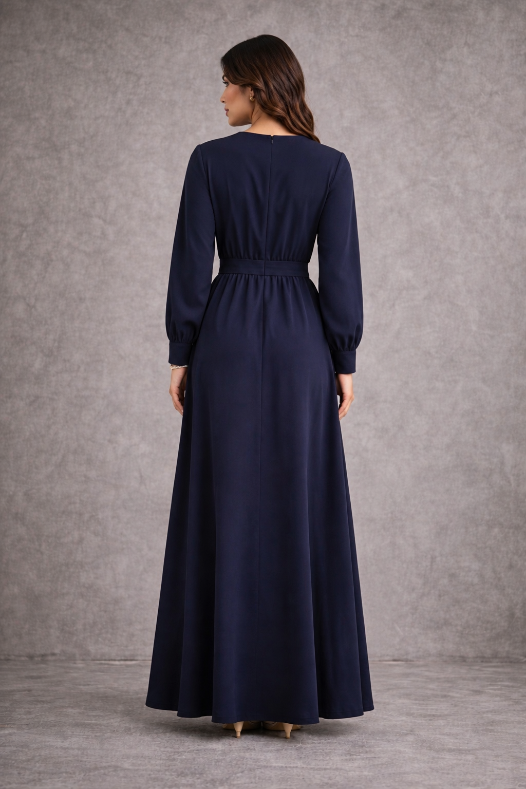 Robe Longue Bleu Nuit