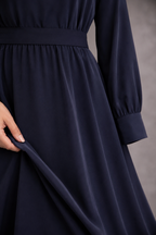 Robe Longue Bleu Nuit