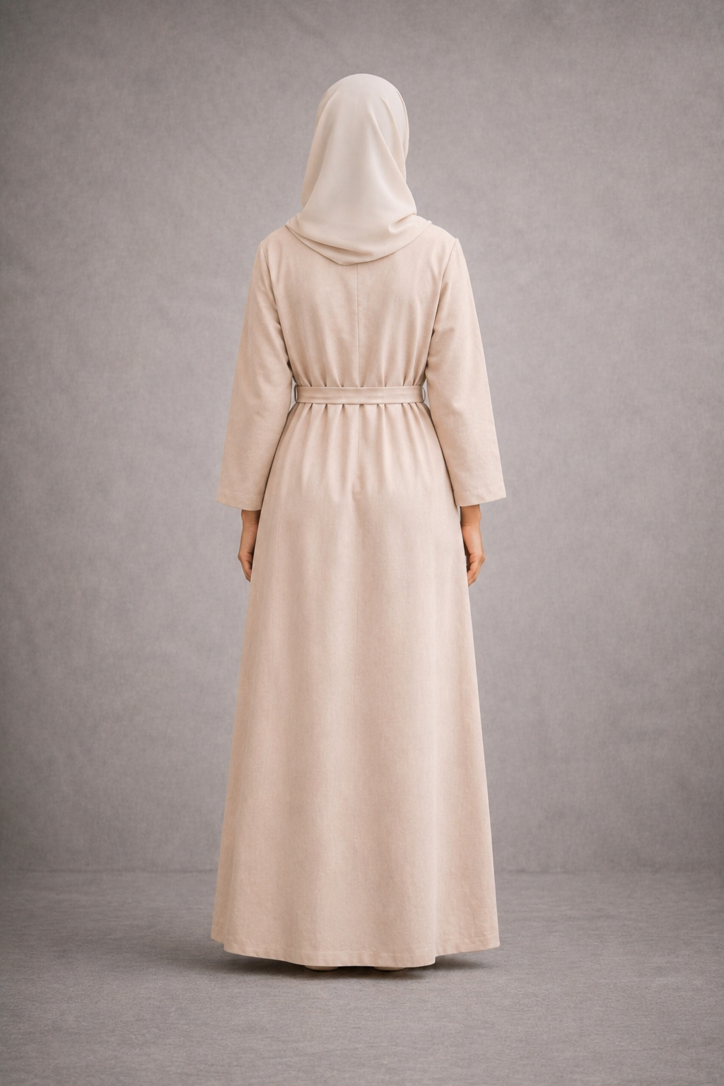 Robe Longue Beige Elegante