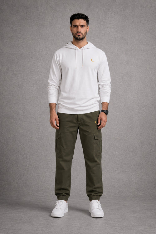 Ensemble Hoodie & Cargo Kaki